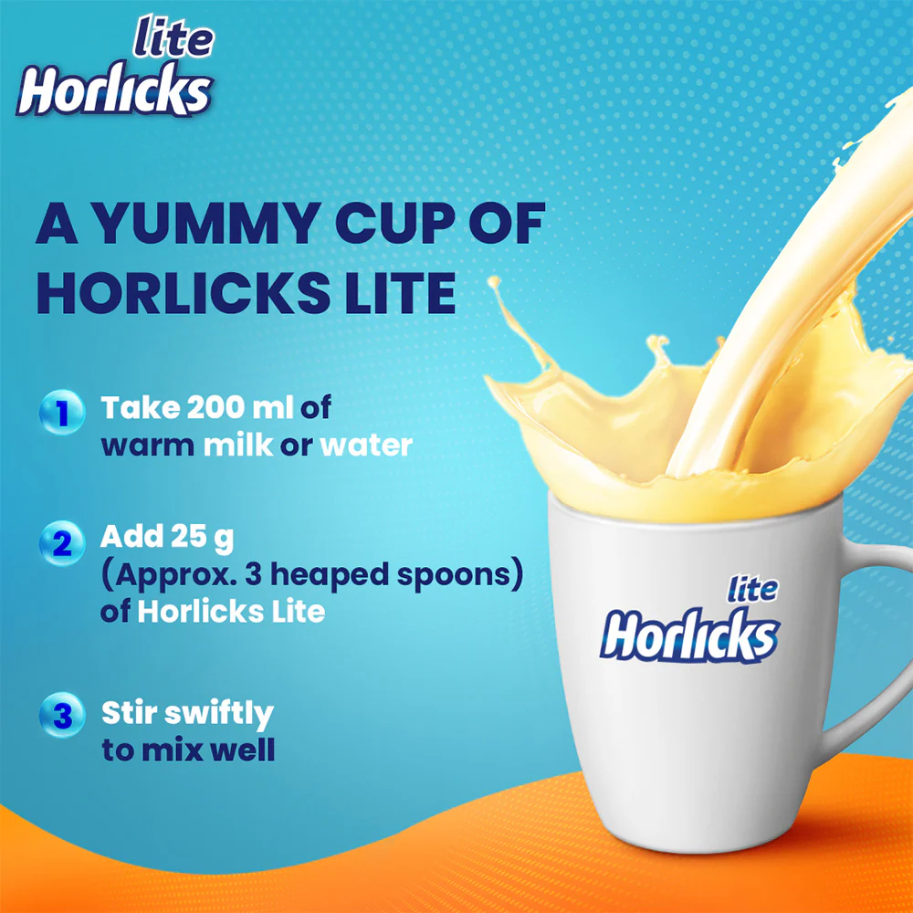 Horlicks Lite Regular Malt Flavour - Image 4