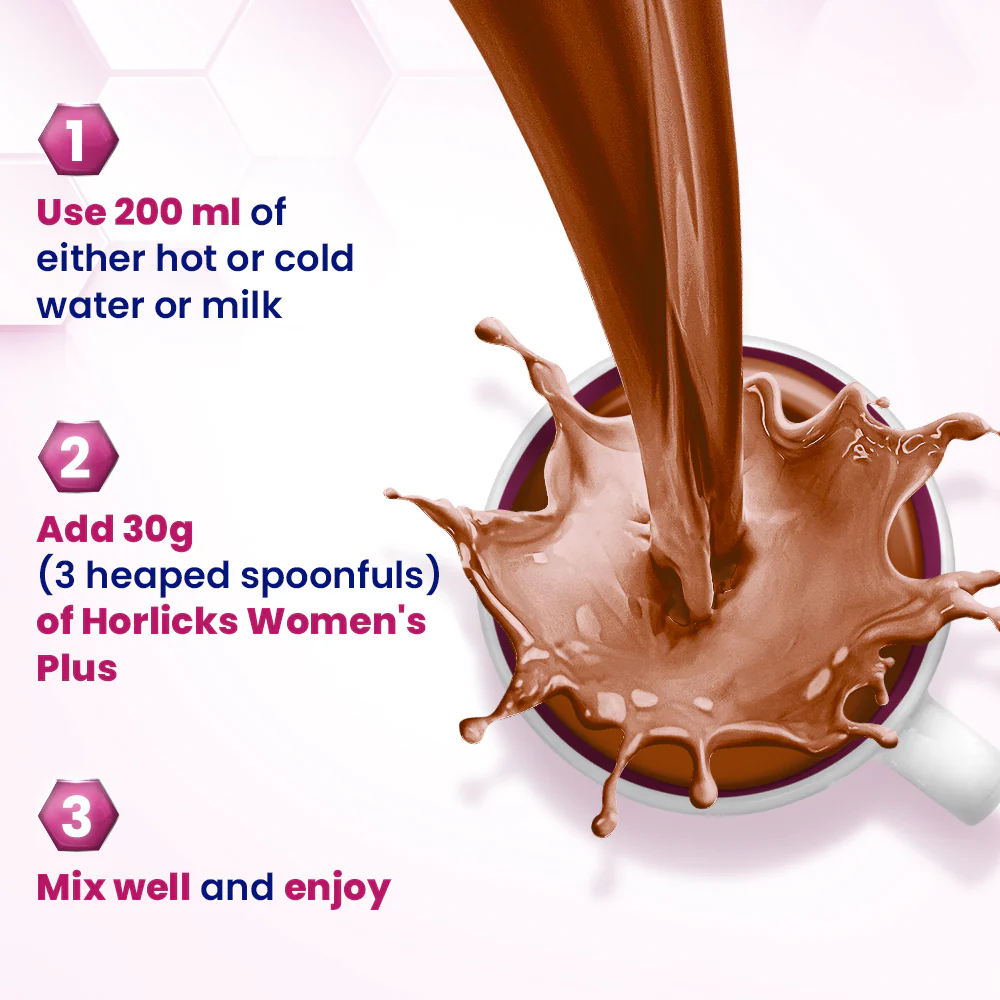 Horlicks Women's Plus Chocolate Flavour - Image 6